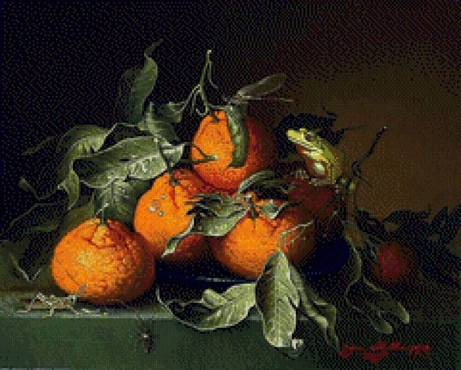 Jana Mowczan-naturmort z zabka - ziwopis, martwa natura - предпросмотр