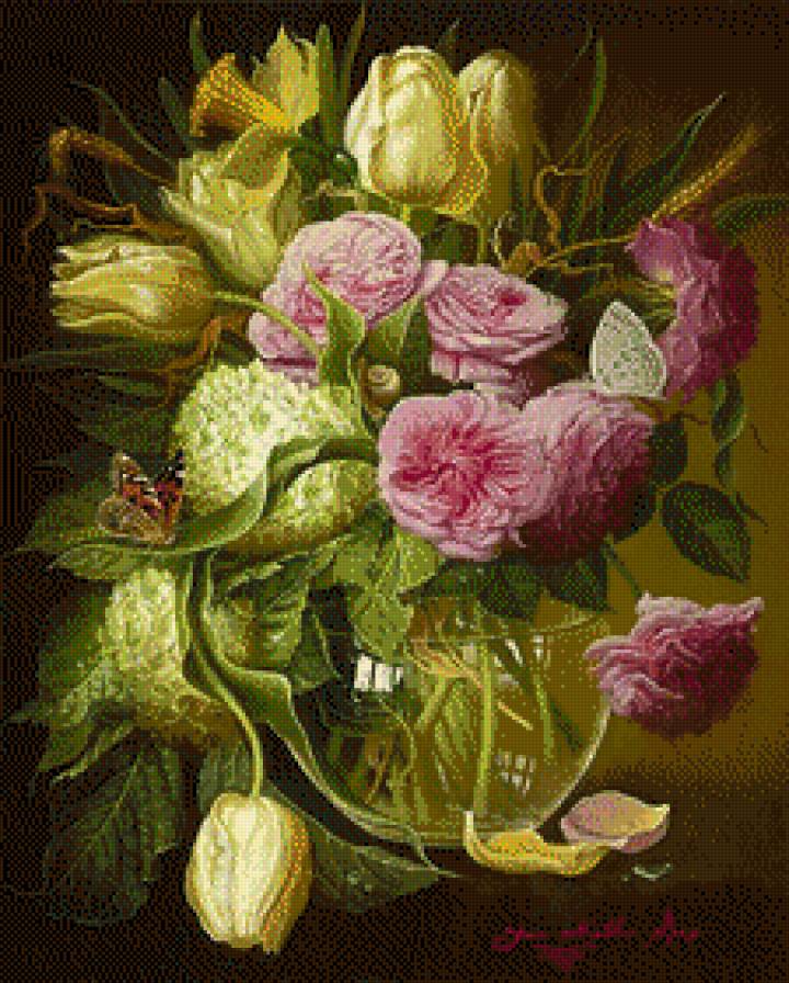 Jana Mowczan-Kwiaty - kwiaty, ziwopis - предпросмотр