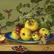 Jana Mowczan-Naturmort z jablokami