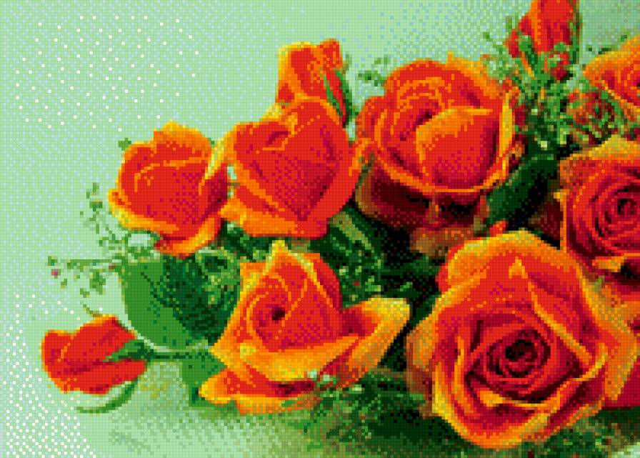 розы - букет, цветы, розы - предпросмотр