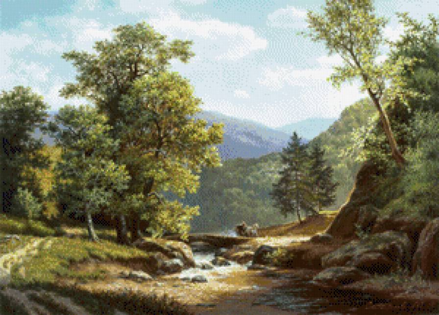 картина - природа, река, красота - предпросмотр