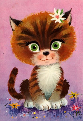котёночек - картина детская - оригинал