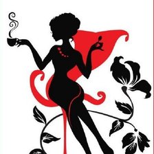 Схема вышивки «Дама»