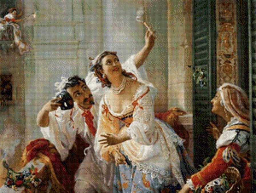 сцена из римского карнавала - предпросмотр