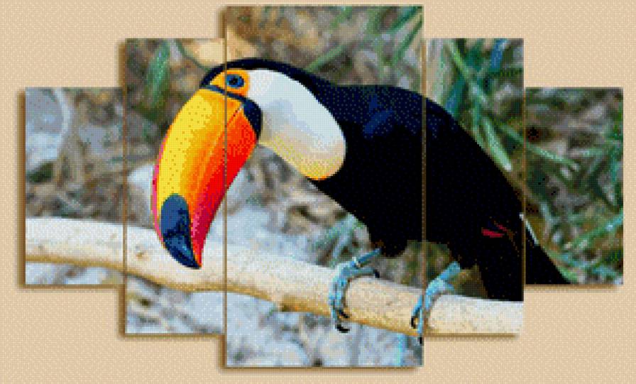 №571049 - триптих, птица - предпросмотр