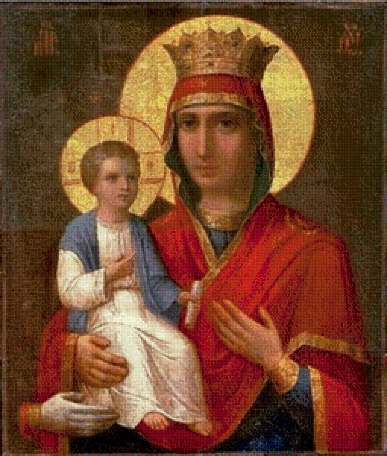 Икона Божией Матери "Троеручица" - дева мария, молитва, матерь божья - предпросмотр