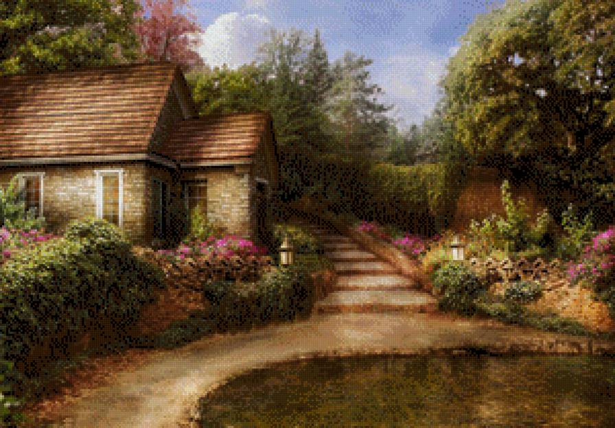 home_ - цветы, домик - предпросмотр