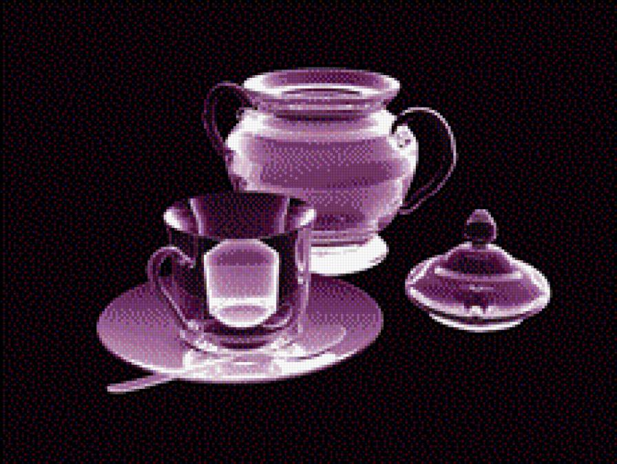 В сиреневых тонах - натюрморт - предпросмотр