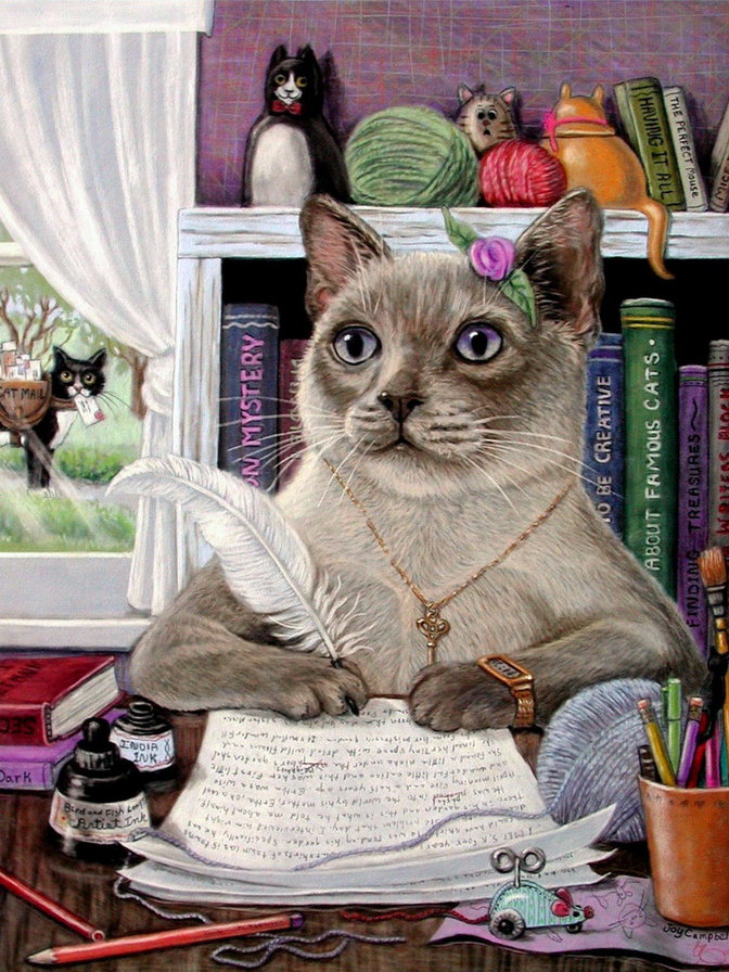 кот ученый - оригинал