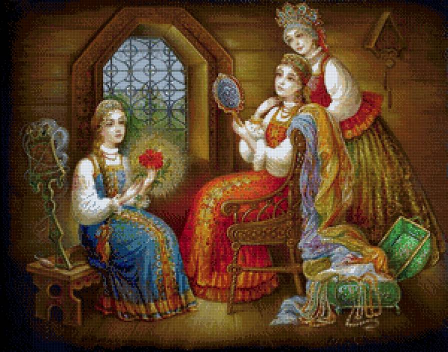 три девицы - русская сказка - предпросмотр