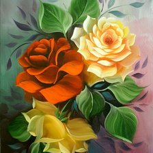 Схема вышивки «цветы»