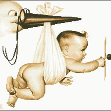 Схема вышивки «бебе»