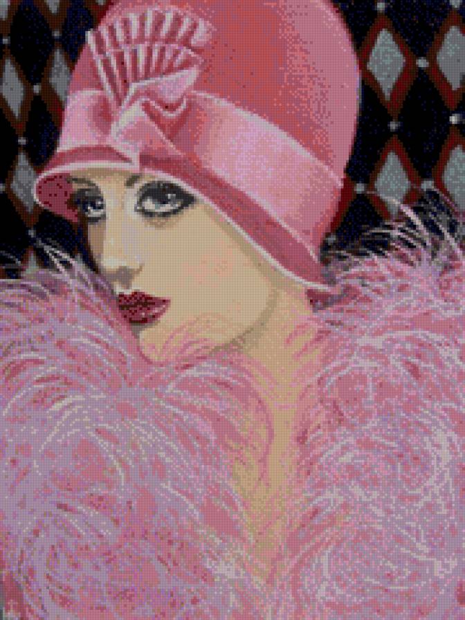 Dian Bernardo. Ретро - девушка, портрет, дама, люди, живопись - предпросмотр