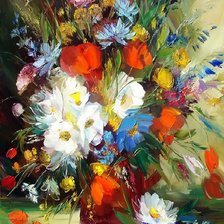 Схема вышивки «букет, Сергеев»