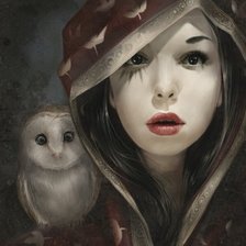 Схема вышивки «девушка»