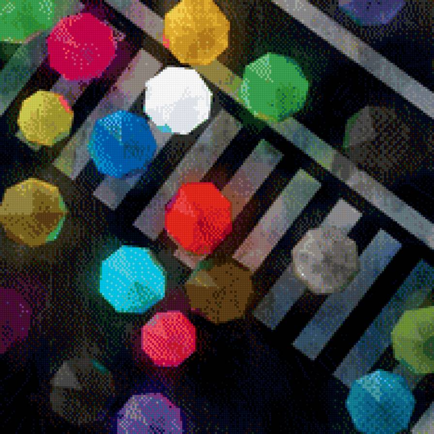 Разноцветный дождь - дождь, зонт - предпросмотр