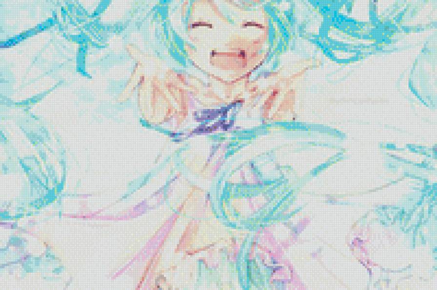 Счатье - радость, вокалоиды, мику, счастье, аниме - предпросмотр