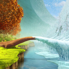 Схема вышивки «чудо пейзаж»