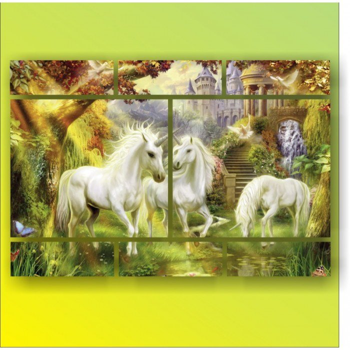 в сказочном лесу - картина, полиптих, картины - оригинал