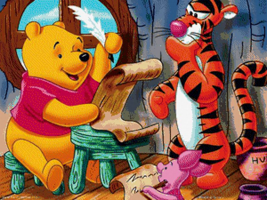 виини пух - мишка, детское, друзья - предпросмотр