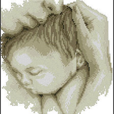 Схема вышивки «мама с малышом»
