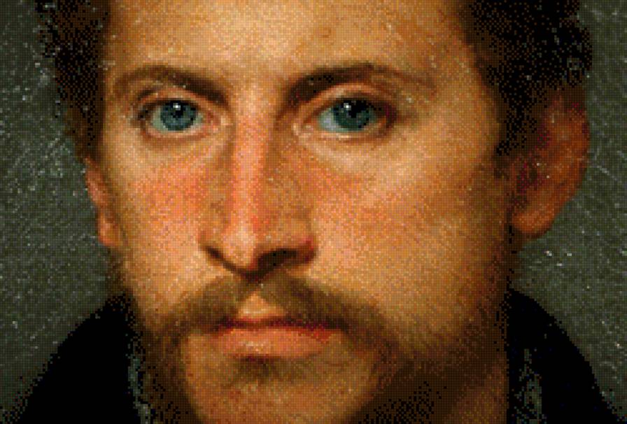 Портрет неизвестного с серыми глазами.Тициан - предпросмотр