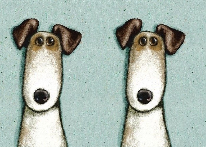 рисованные собаки - оригинал