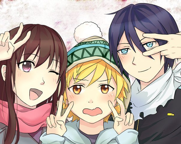Noragami - юкине, ято, хиери ики, бездомный бог, noragami - оригинал