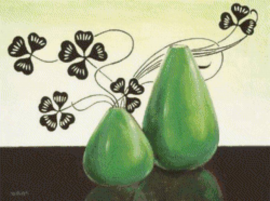 Цветы в вазе - ваза, цветы, натюрморт - предпросмотр