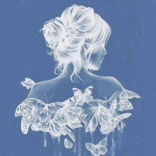 Бабочки - бабочка, дева - оригинал