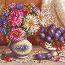 Схема вышивки «Натюрморт с Астрами»