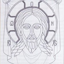 Схема вышивки «спас нерукотворный»