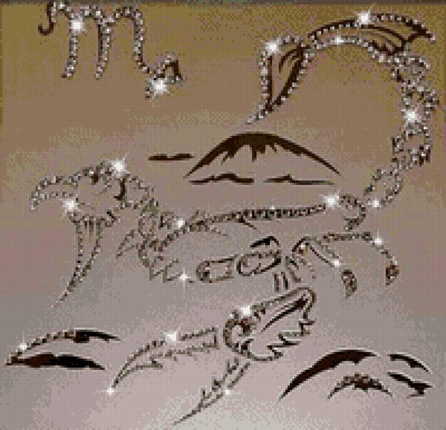 скорпион - скорпион, зодиак - предпросмотр