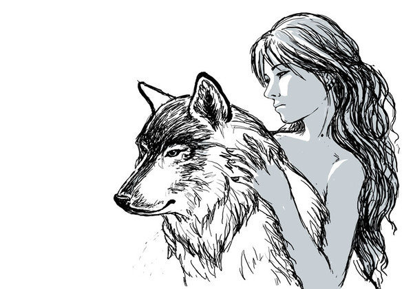 дружба - волк, девушка - оригинал