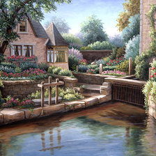 Схема вышивки «городок»