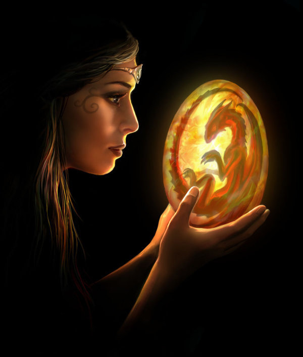 узы - девушка, дракон - оригинал