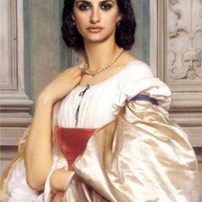 Схема вышивки «портрет пинелопы круз»