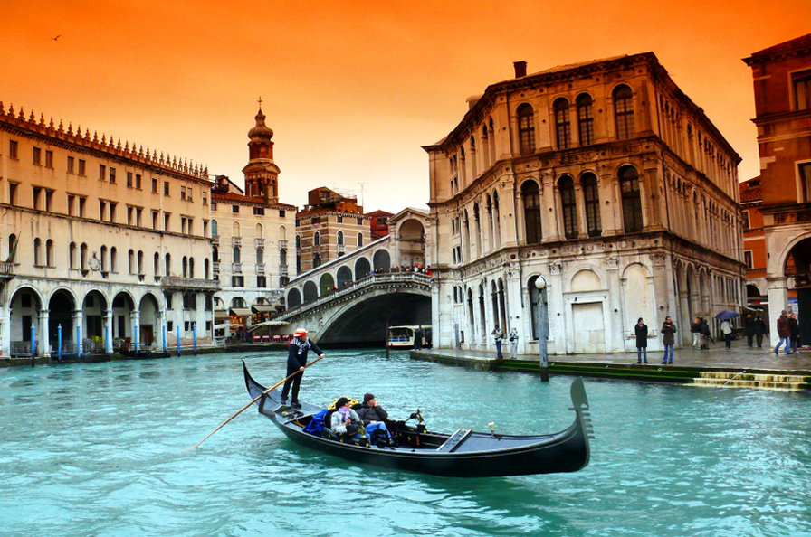 венеция - вода, город, венеция - оригинал