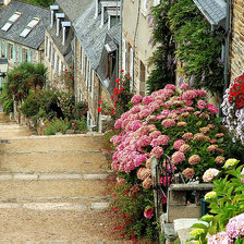 Схема вышивки «городская лестница»