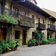 домики с цветами