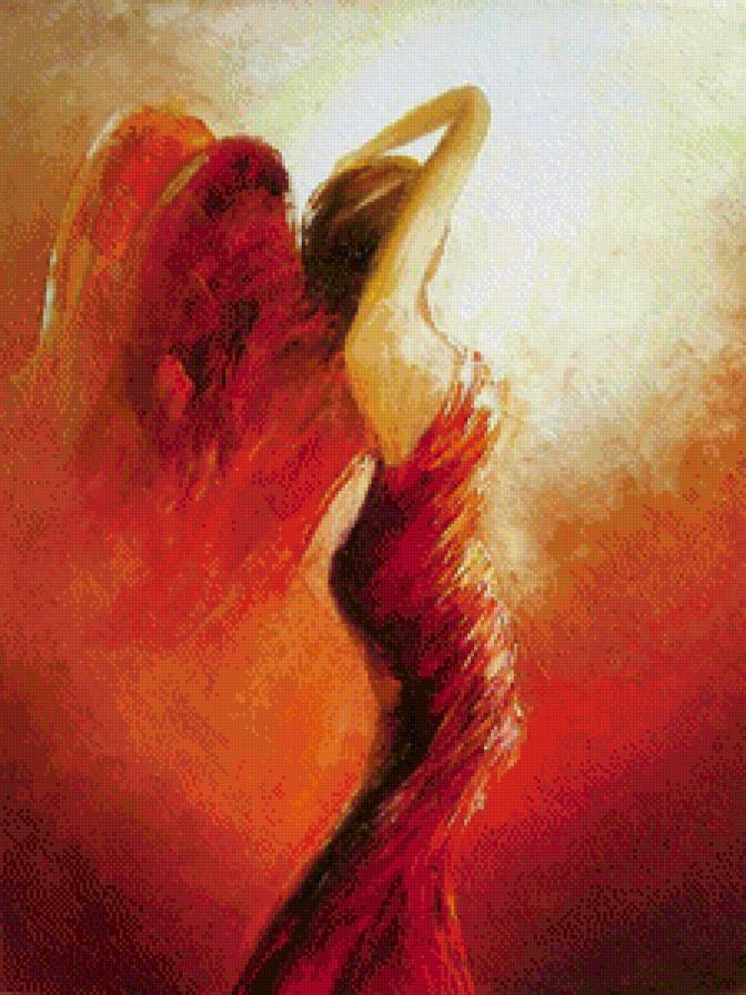 В красном - девушки - предпросмотр