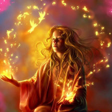 Схема вышивки «Девушка»