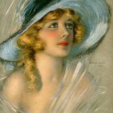 Схема вышивки «kobieta w kapeluszu»