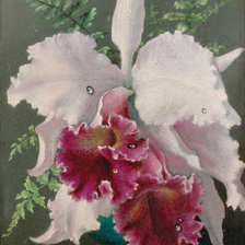 Схема вышивки «орхидея»
