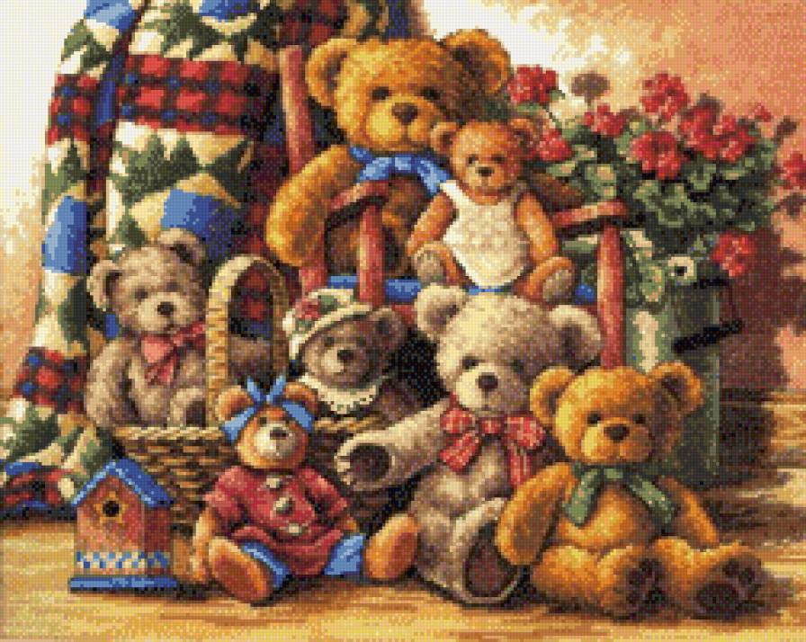 семья мишек - для детей, мишки - предпросмотр