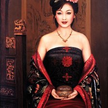 Схема вышивки «Китаянка»