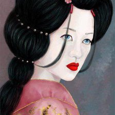 портрет гейши