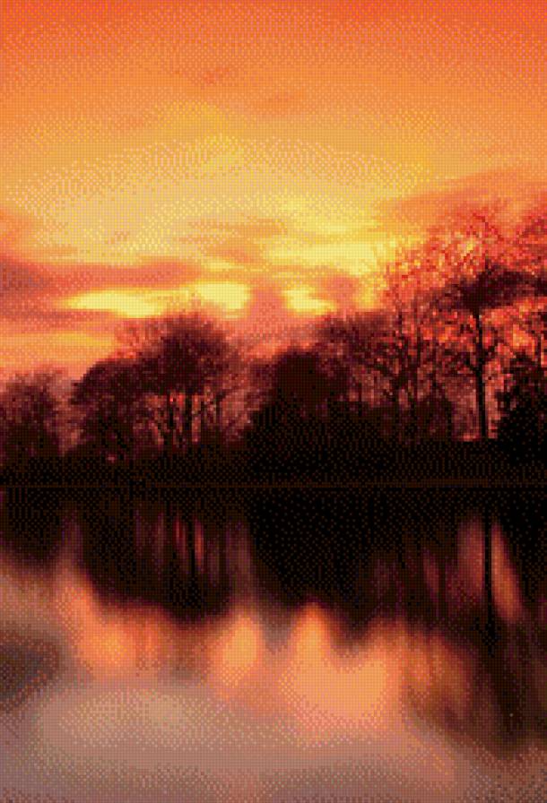 закат - пейзаж, природа, закат - предпросмотр