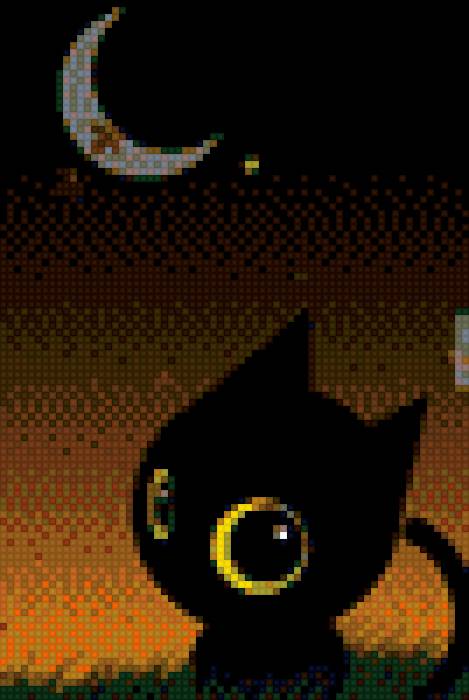 котик - луна, котик - предпросмотр