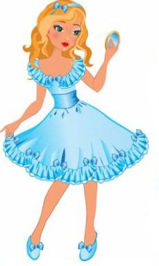 голубая девочка - оригинал